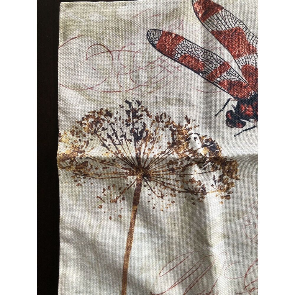 Set of 5 NWOT Dragonfly Honey Bee 20"x20" Pillow Covers Printed On Both Sides - Picture 4 of 5